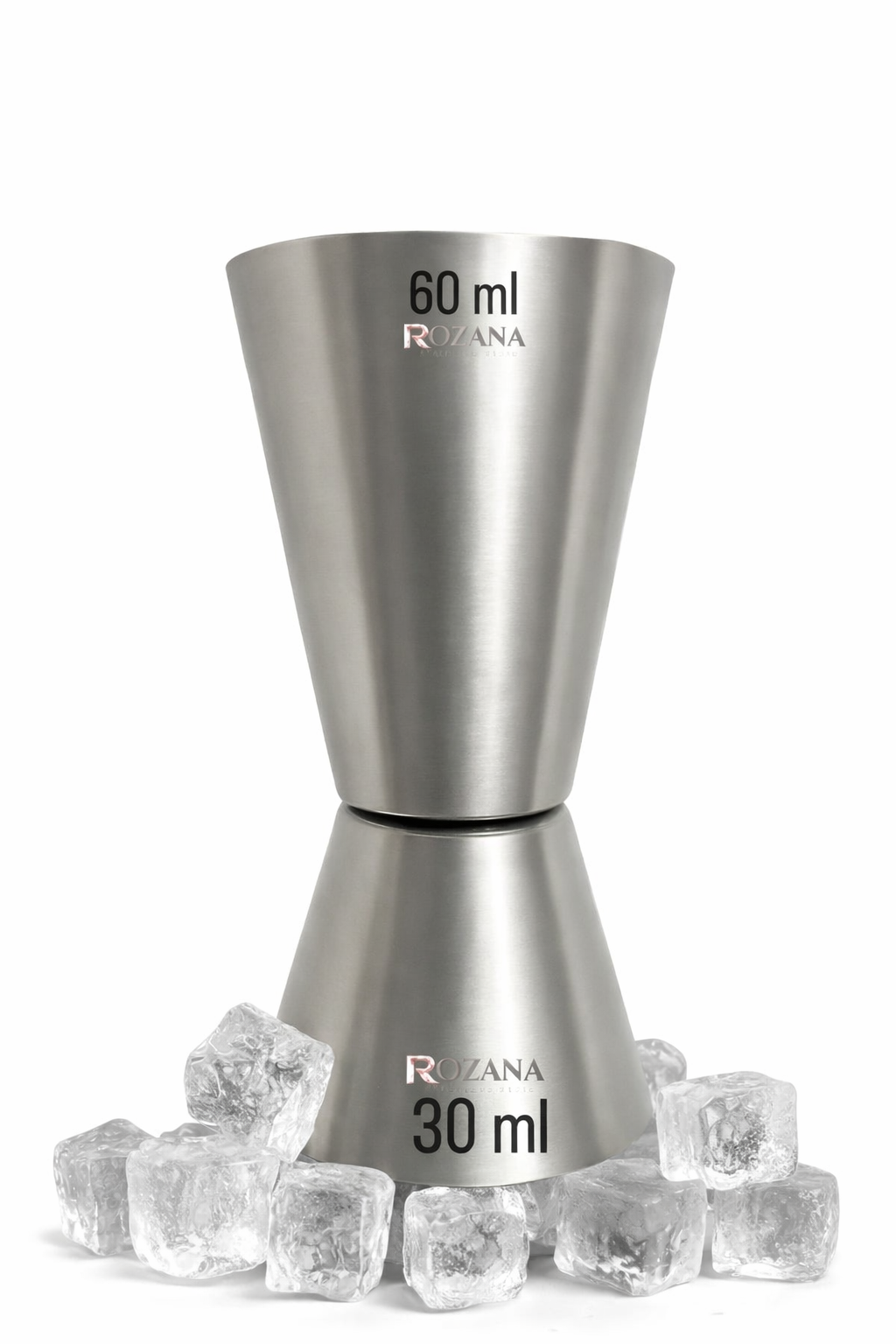 Stainless Steel Peg Measure 30ml 60ml Jigger | Bar Cocktail Measure for Whiskey, Vodka, Rum | Alcohol Measuring Cup | Bar Accessories for Home Bartending